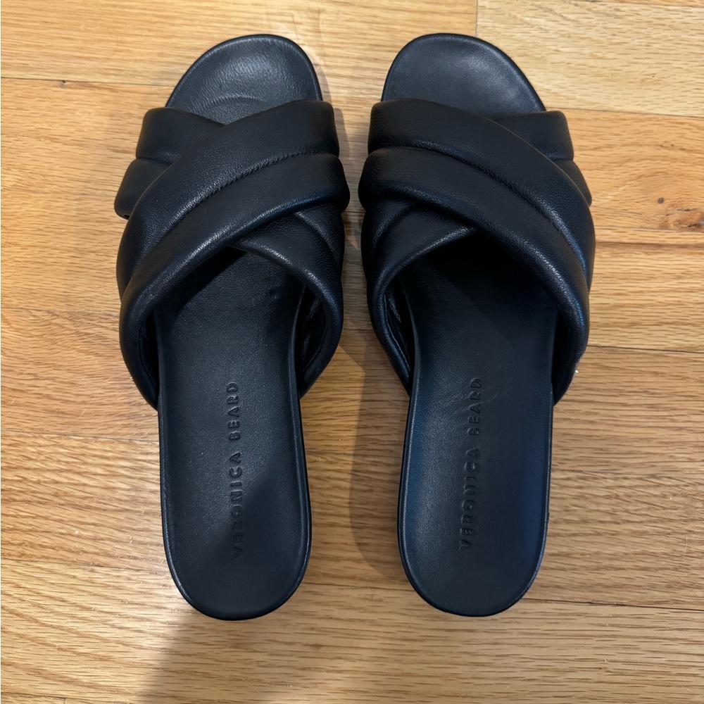 Veronica Beard Leather Slides